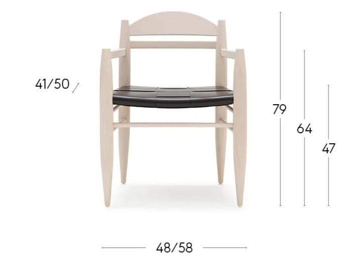 Кресло из ясеня с мягким сиденьем Billiani Vincent V. G ARCH-00028124 - Вид №4