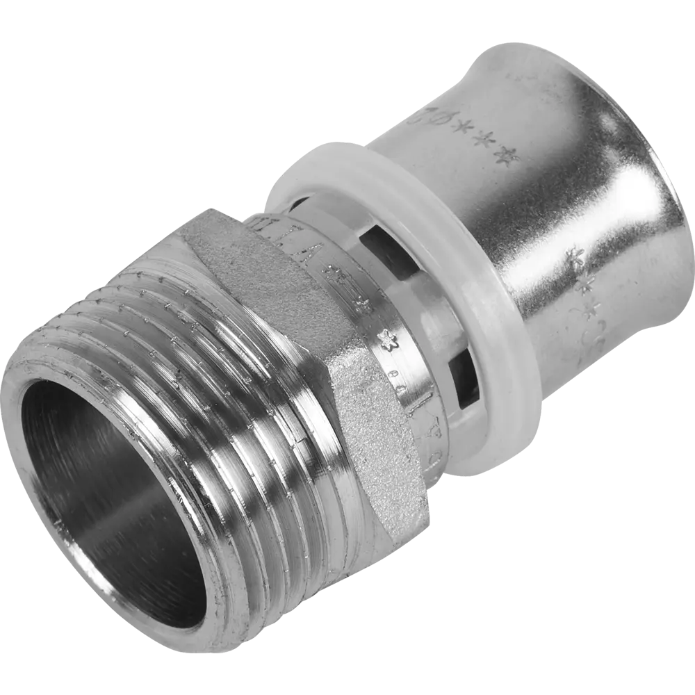 Муфта комбинированная Valtec 1"x26 мм НР никелированная латунь VTM.201.N.002606 STLM-2150959