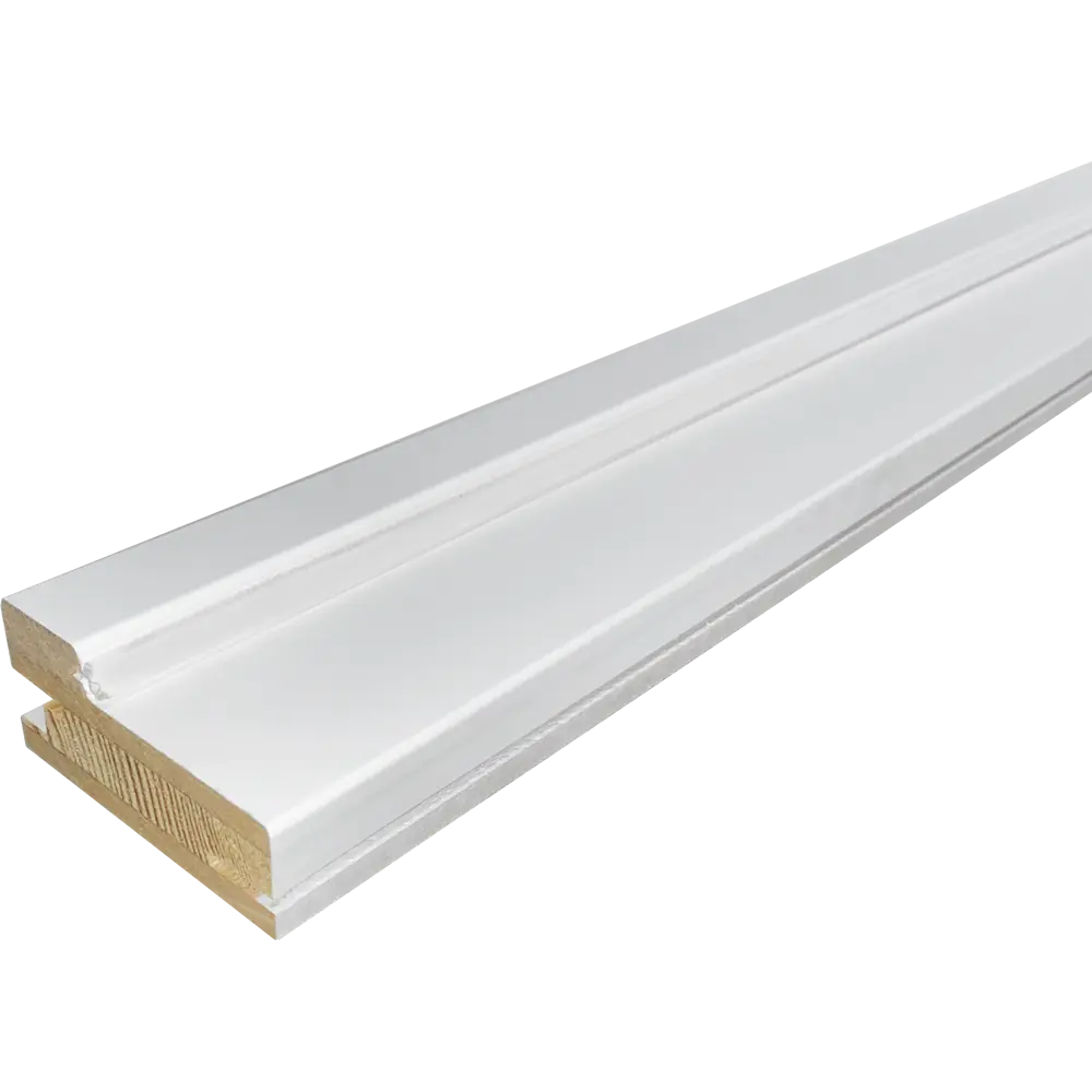 Комплект дверной коробки твинвуд белый 2370x74x34 мм (2.5шт.) BELWOODDOORS STLM-2119603 - Вид №1