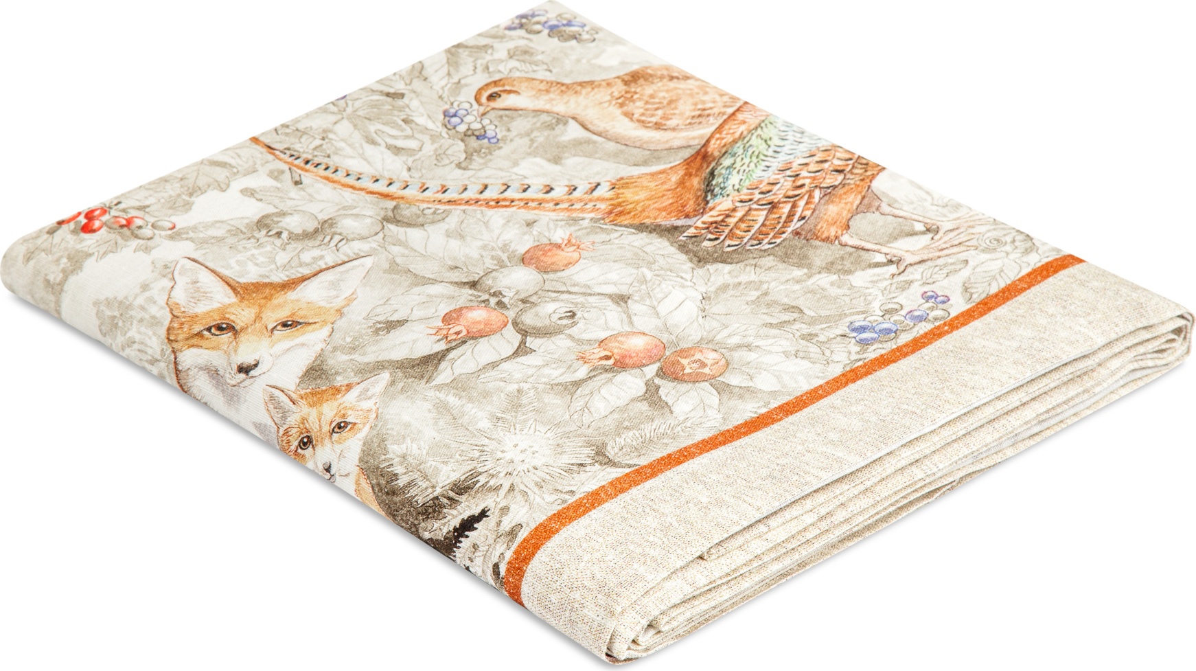10644921 Tessitura Toscana Telerie Скатерть Tessitura Toscana Telerie "Осенний лес" 170x270см Ткань 