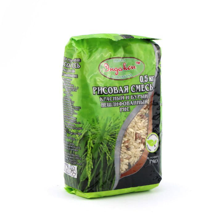 Рисовая смесь Красный и бурый нешлифованный рис Эндакси Santreyd 4574