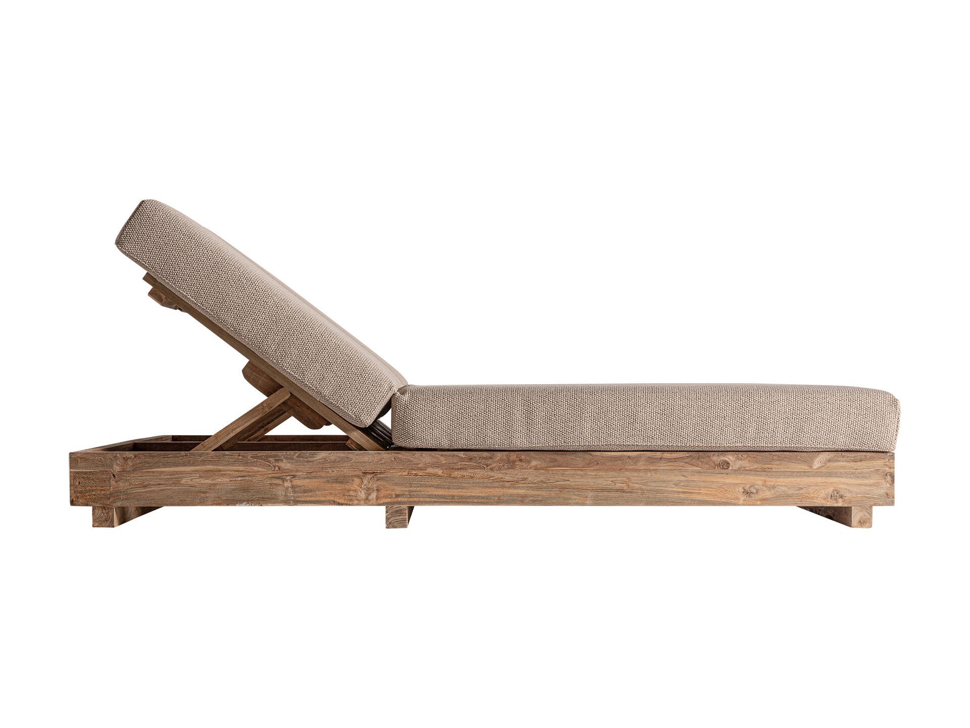 Садовая кровать с откидной спинкой из ткани и дерева Vical Home Pure ARCH-00060793 - Вид №3