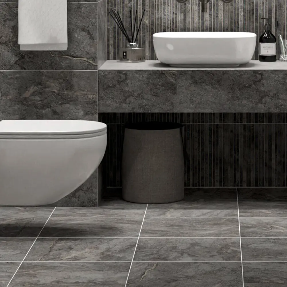 Плитка напольная Azori Soil Topaz 42x42 см 1.23 м² матовая цвет серый STLM-2003333