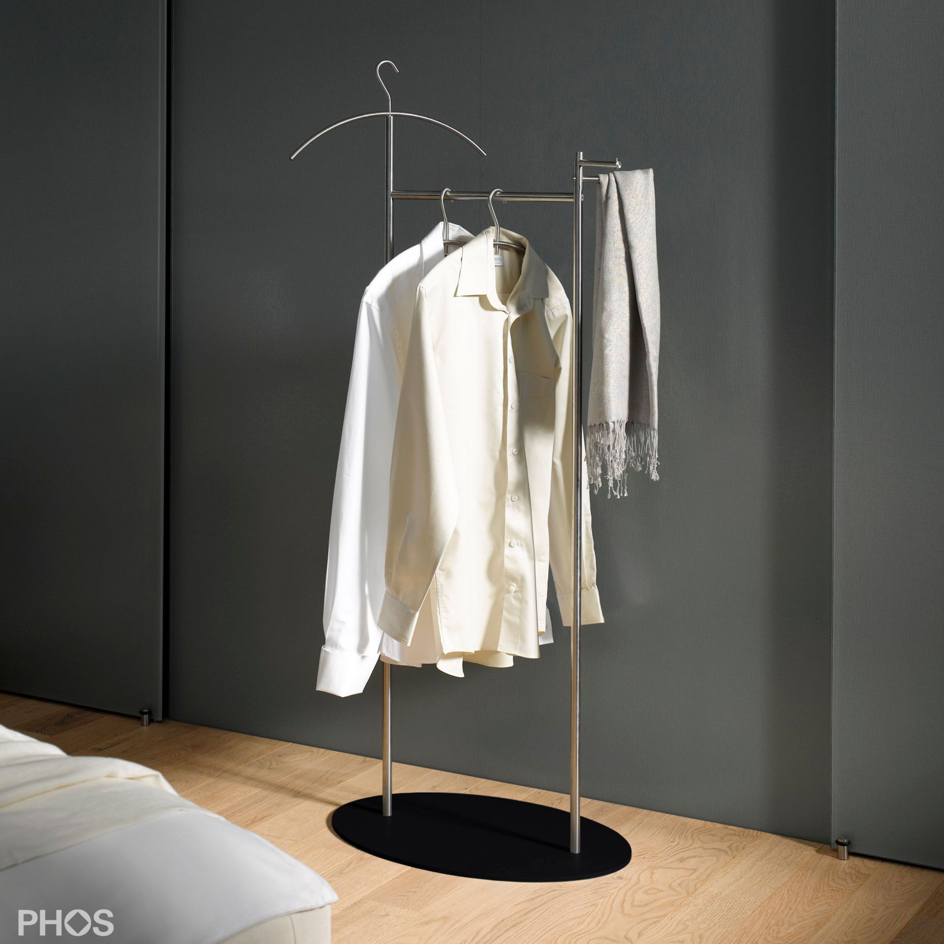 GSD-BPS Стойка Valet с овальной опорной плитой. цвет нижней пластины: черный PHOS 