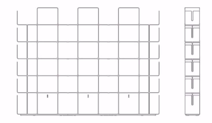 Dieffebi Модульный открытый книжный шкаф из алюминия Bookcases 7cw0-7cwan - Вид №13