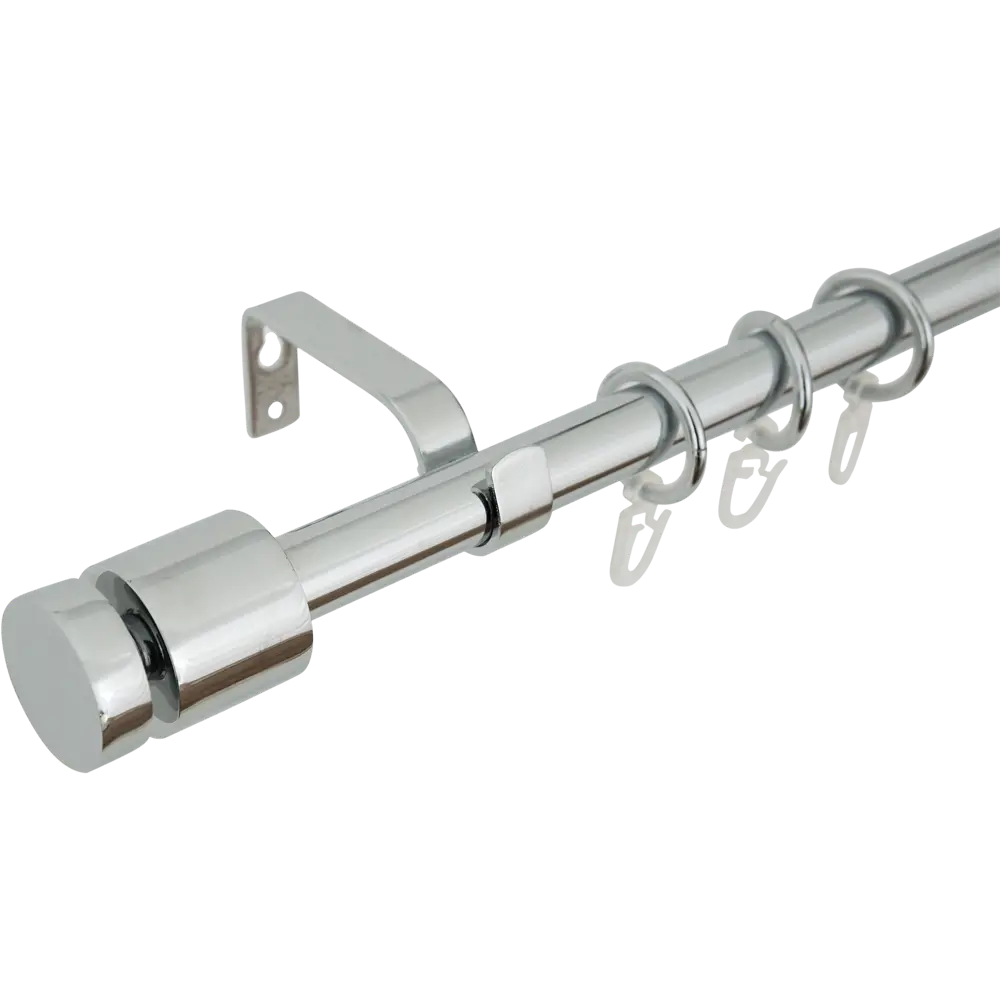 Карниз однорядный Цилиндр Inspire 160-300 см цвет хром STLM-2018333