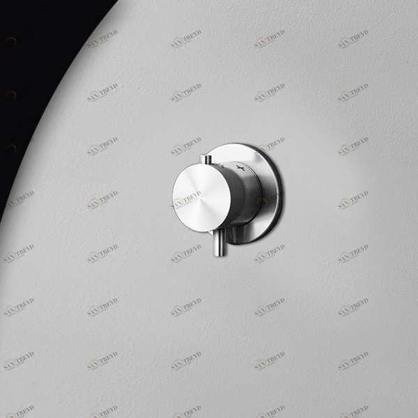 Термостат для душа сталь глянцевая Hiro Radomonte HIR90L