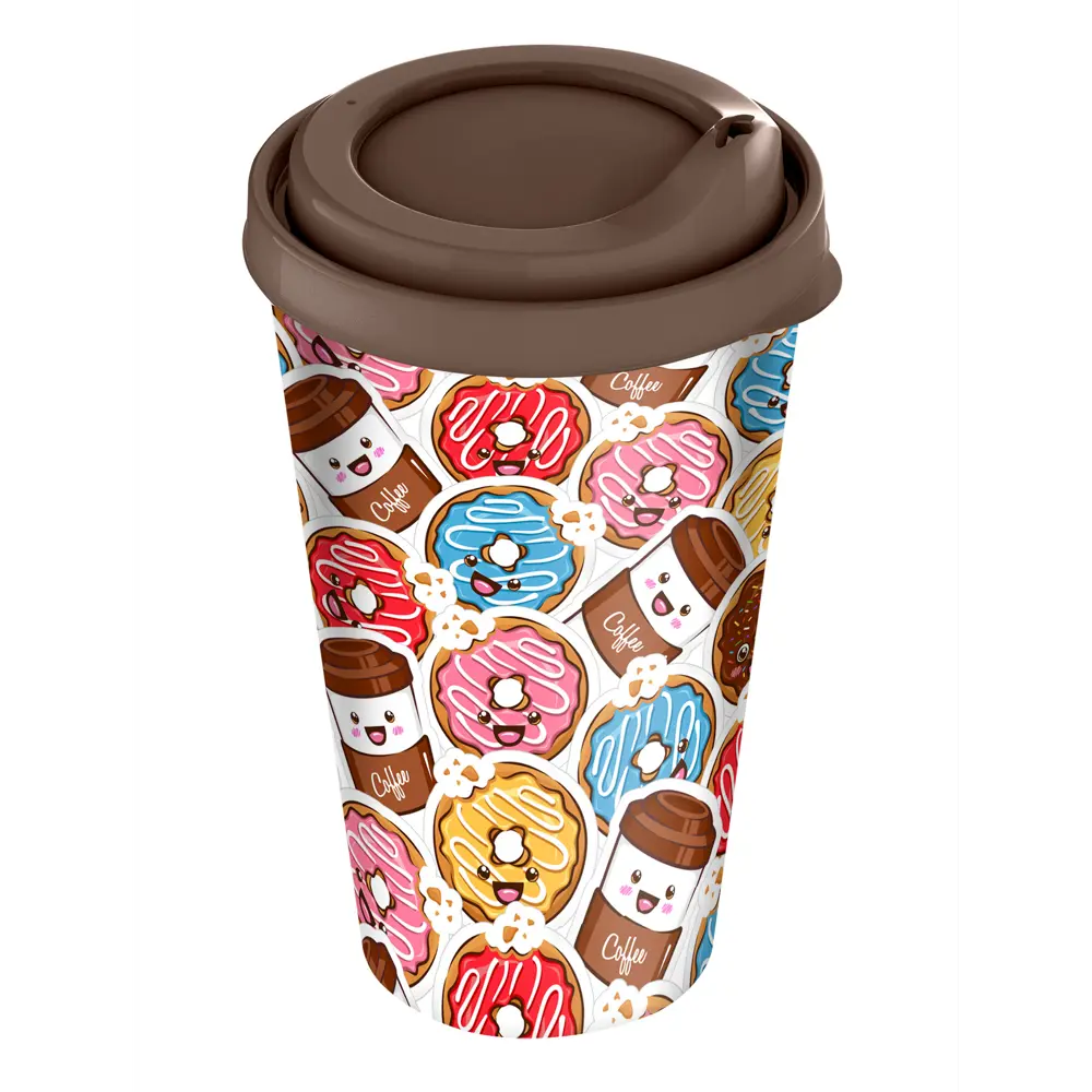 Стакан с крышкой Idiland 550 мл пластик Santreyd STLM-2200105 - Вид №3