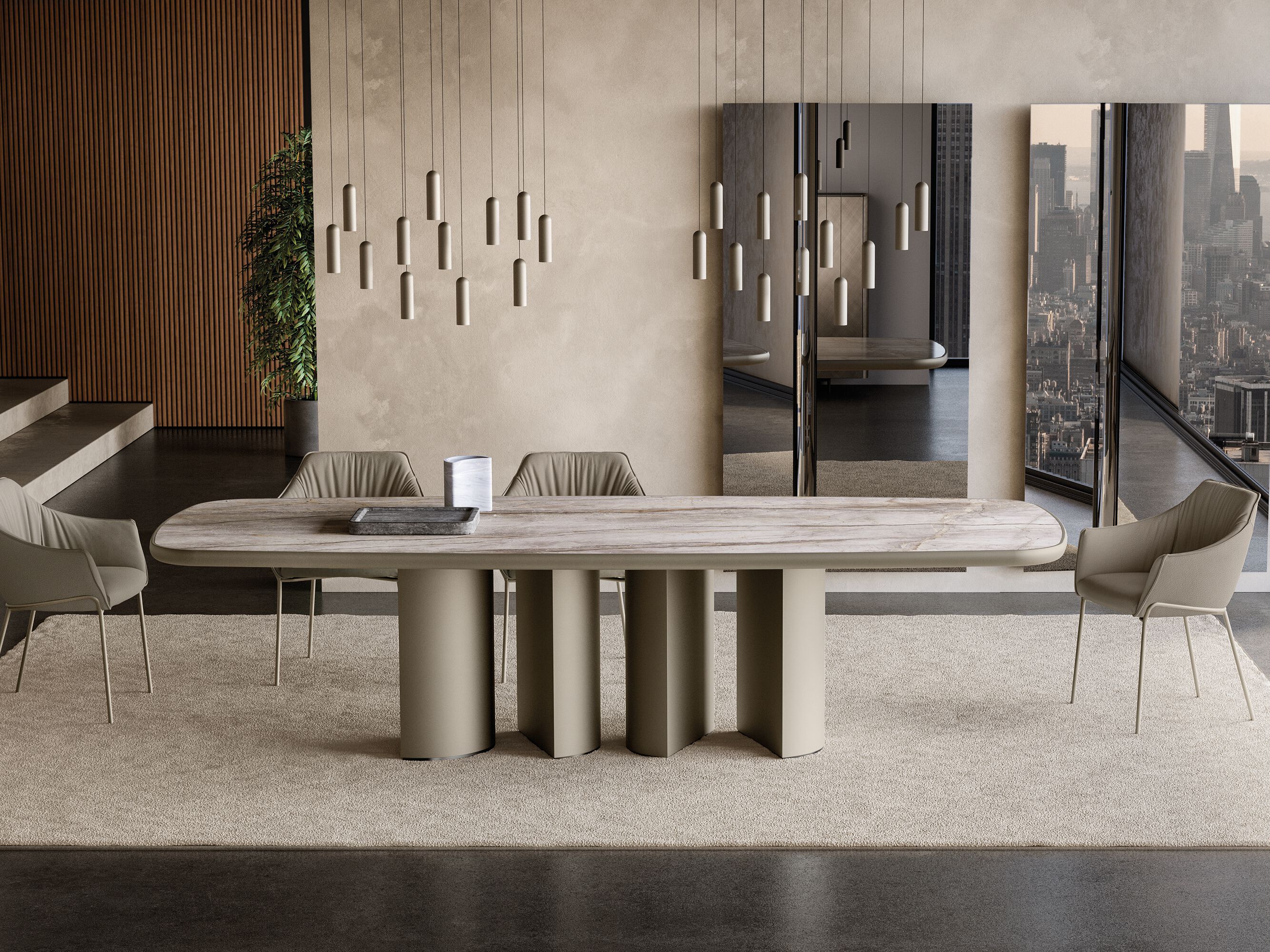 Прямоугольный стол с керамическим верхом King EFORMA Plai ARCH-00138349 - Вид №1