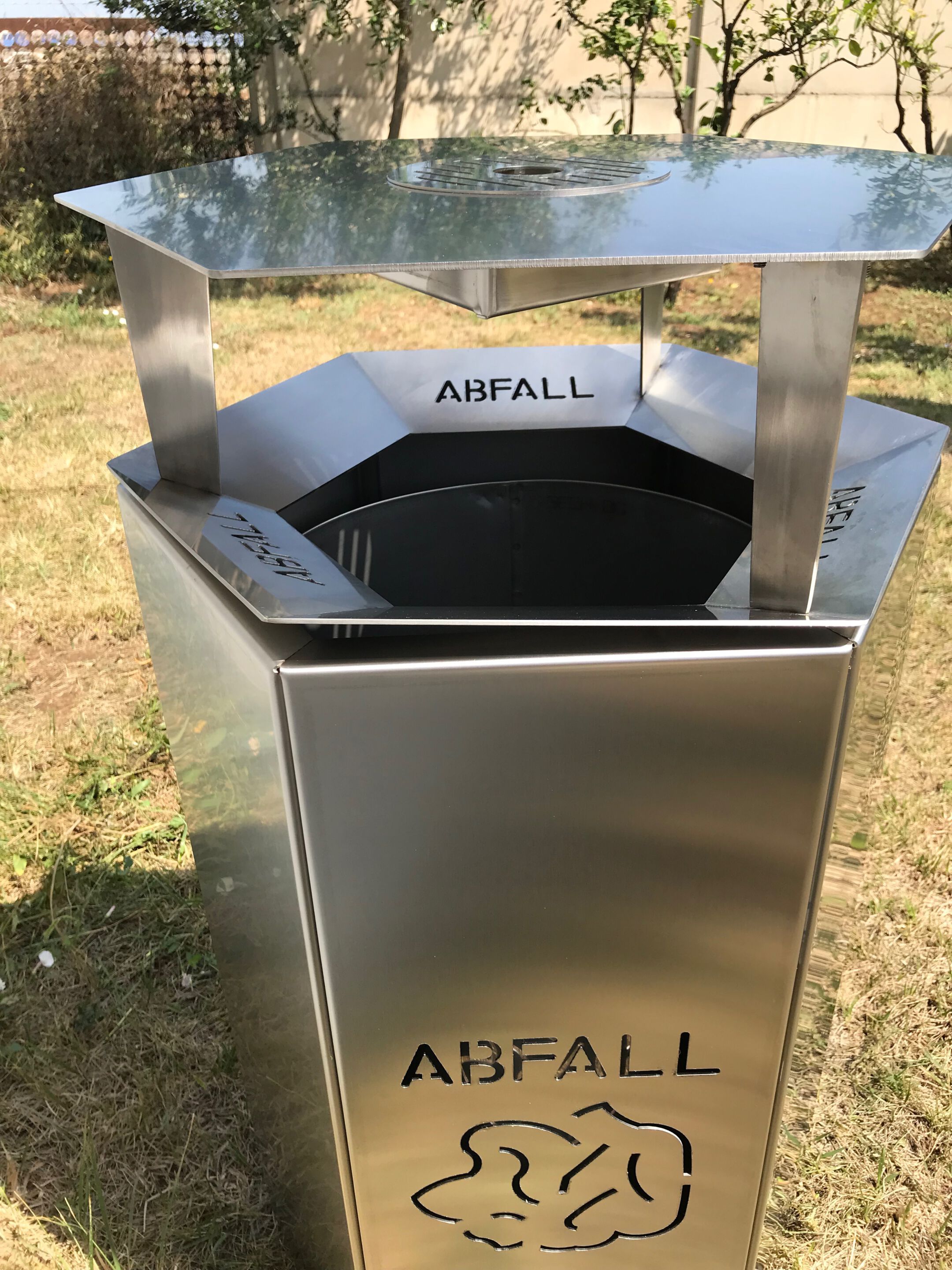 Открытый мусорный бак из нержавеющей стали для утилизации отходов CITYSì BEEHIVE ARCH-00014716 - Вид №2