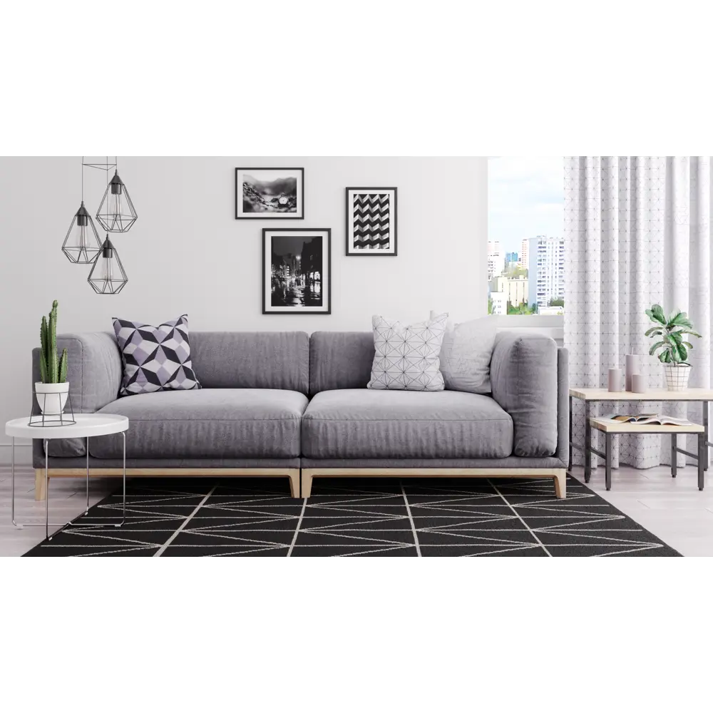 Штора на ленте «Схема 3», 145х260 см, цвет белый ВАСИЛИСА STLM-2025191 - Вид №8