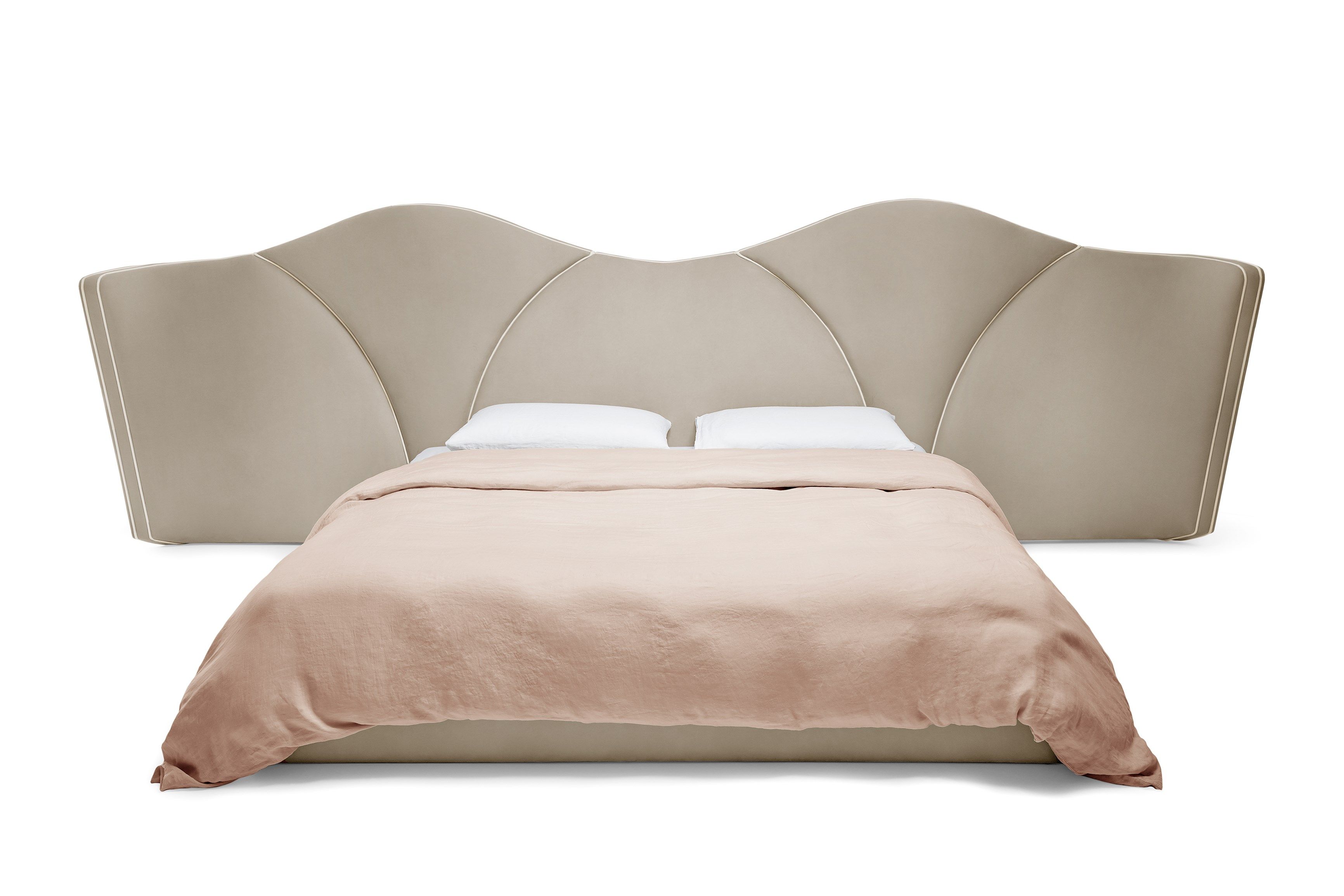 Бархатная двуспальная кровать Munna Жозефина ARCH-00072820 - Вид №4