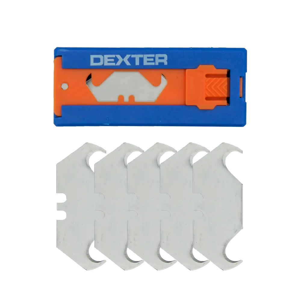 Лезвия крючкообразные Dexter для профессионального монтажа, 5 шт 83684282 STLM-0043431