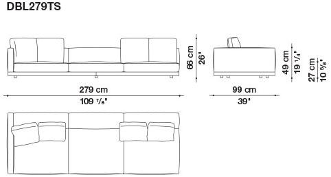 B&B Italia Кожаный диван Dock sun-id-1441060 - Вид №167