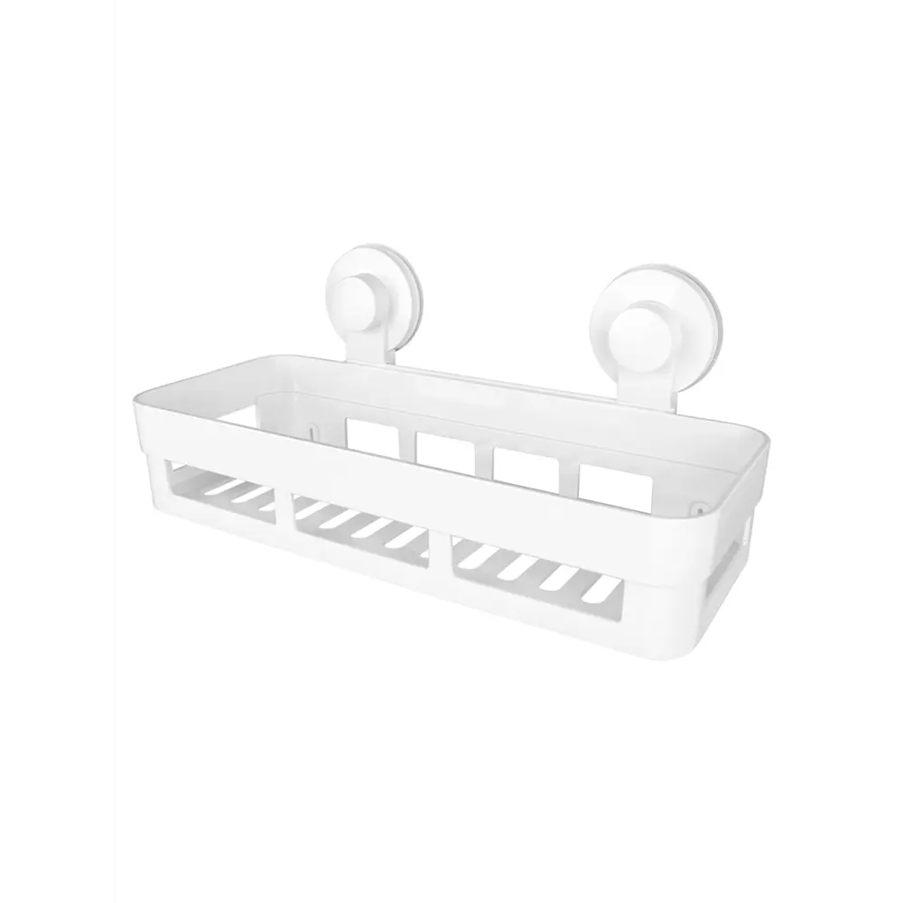 Полка 1-ярусная навес на присосках easy пластик белый Santreyd STLM-2075336