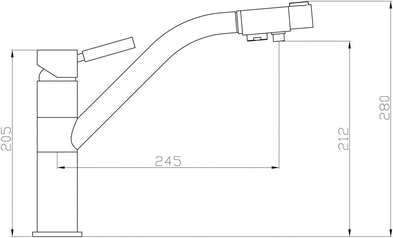 Смеситель ZorG Clean Water ZR 401 KF NICKEL для кухонной мойки, никель - Вид №1