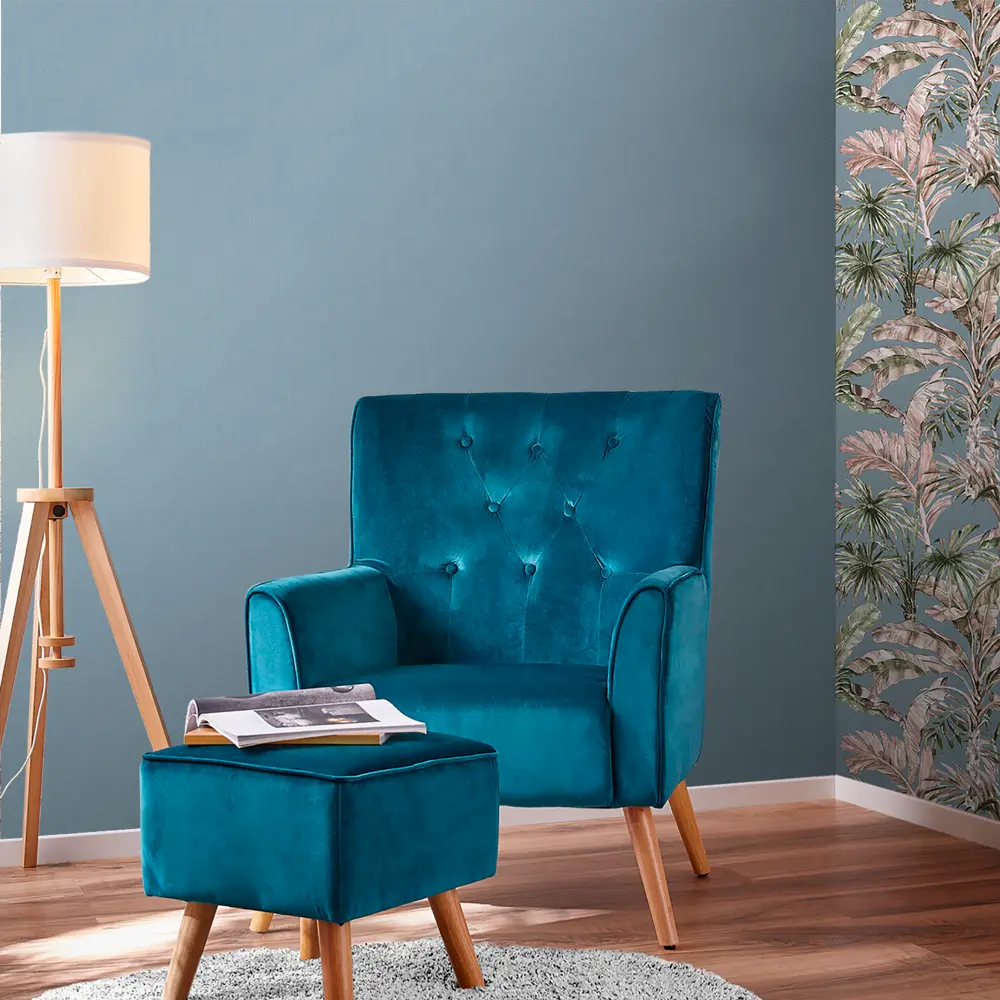 Обои флизелиновые Rasch Florent бирюзовые 1.06 м м RA820072 Florentine STLM-2062561 - Вид №3