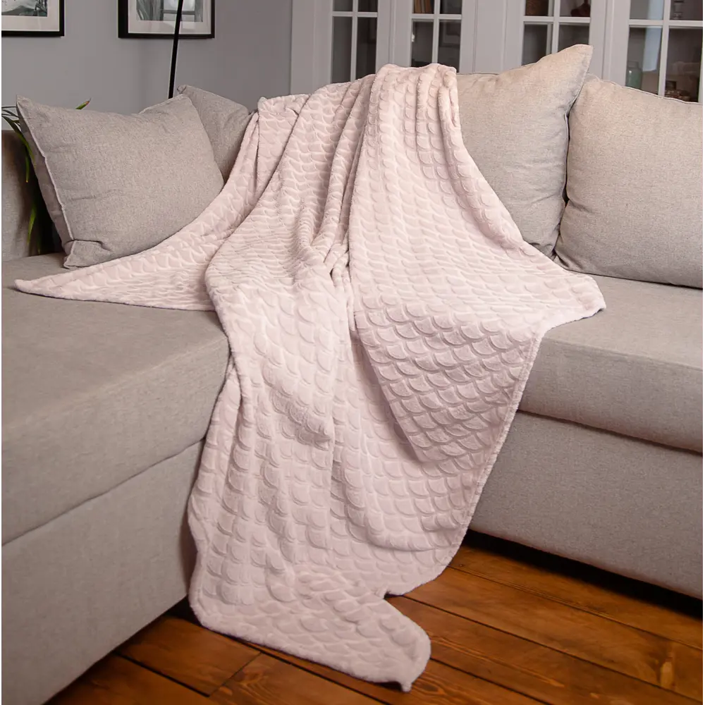 Плед Aglae 180x200 см фланель цвет розовый Ardenza Весеннее промо STLM-2090069 - Вид №3