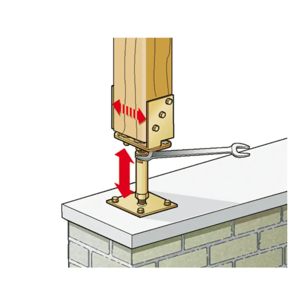 Опора столба U-образная GAH ALBERTS 71x161x110 STLM-2211254 - Вид №4