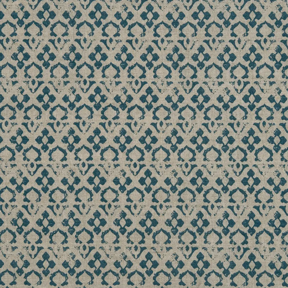 Штора на ленте 145х260 см лён цвет бирюзовый ВАСИЛИСА STLM-2145138 - Вид №1