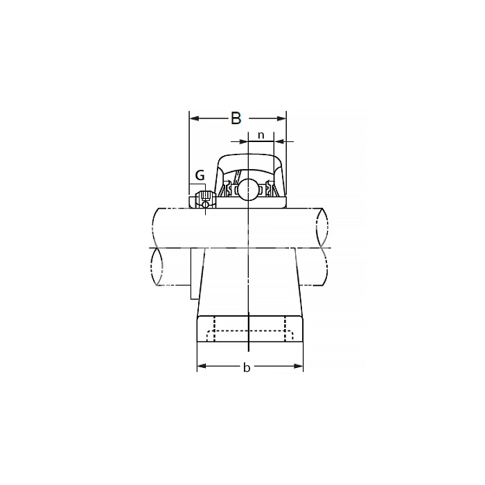 IS1968 Подшипниковый узел UP005ER ISKRA  - Вид №2