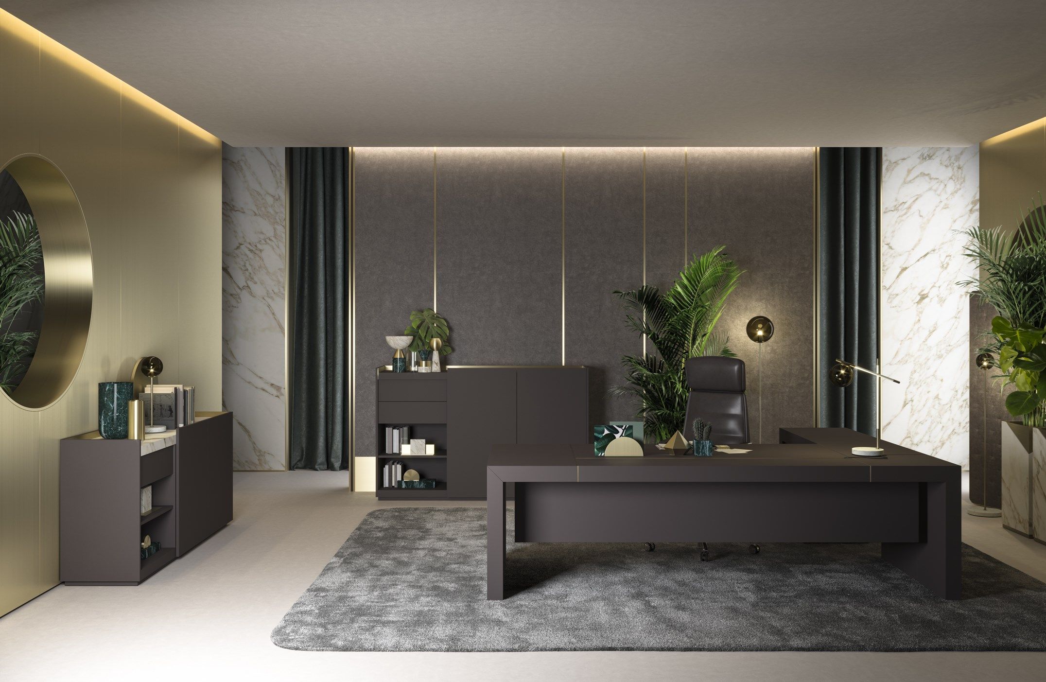 Деревянный исполнительный стол PROF Block 2.0 ARCH-00126139 - Вид №22