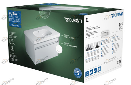 KT006301818 Комплект мебели Ketho #KT0063 800 x 455 мм Белый матовый, декор Duravit