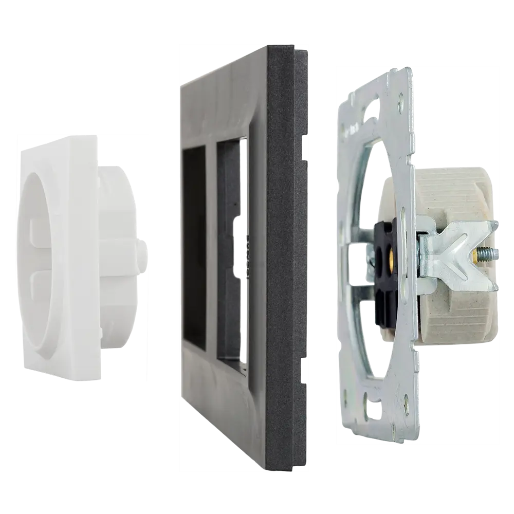 Рамка для розеток и выключателей Legrand Structura 2 поста цвет магнезиум STLM-2190041 - Вид №3