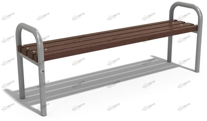 ENCHO ENCHEV - ETE Скамья из дерева и металла без спинки  97 