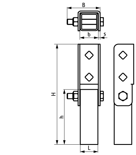 67685414 BIS Yeti® 335 Поворотный коннектор (BUP1000) монтаж оборудования на кровле walraven  - Вид №1