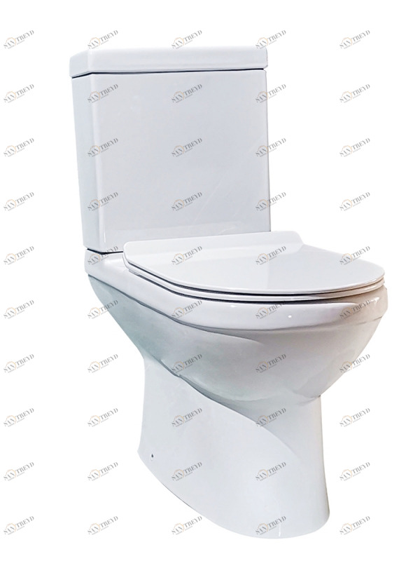 CX2164W Компакт унитаз с бачком Белый Bravat New Moon Турция