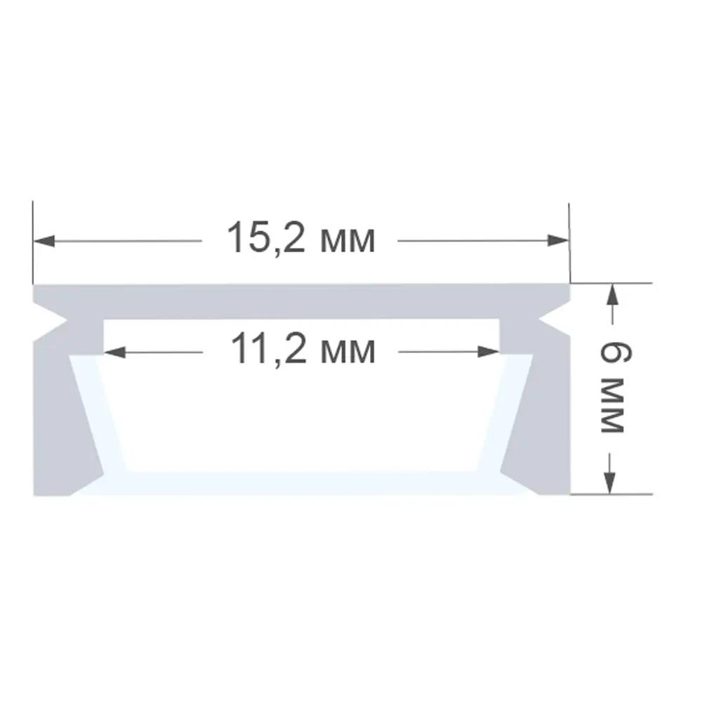 Профиль для светодиодной ленты прямой 1 м APEYRON STLM-2024775 - Вид №5