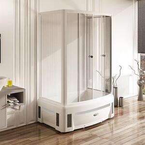 Высокий поддон к душевому углу Диана (поддон на раме-подставке с устройством слива, фронтальная панель, 2 торцевые панели)