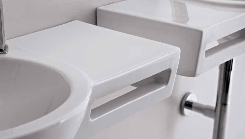 40007 Подвесная раковина настенная овальная Althea Ceramica  белая  - Вид №1