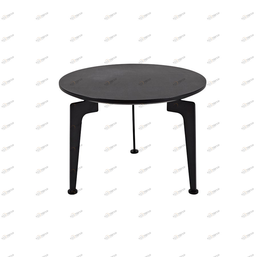 Столик Laser с черной столешницей, D45 см Innovation Living LASERD45BLACK