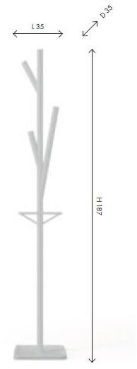 Birex Металлическая вешалка для одежды с подставкой для зонтов sun-id-1466801 - Вид №1
