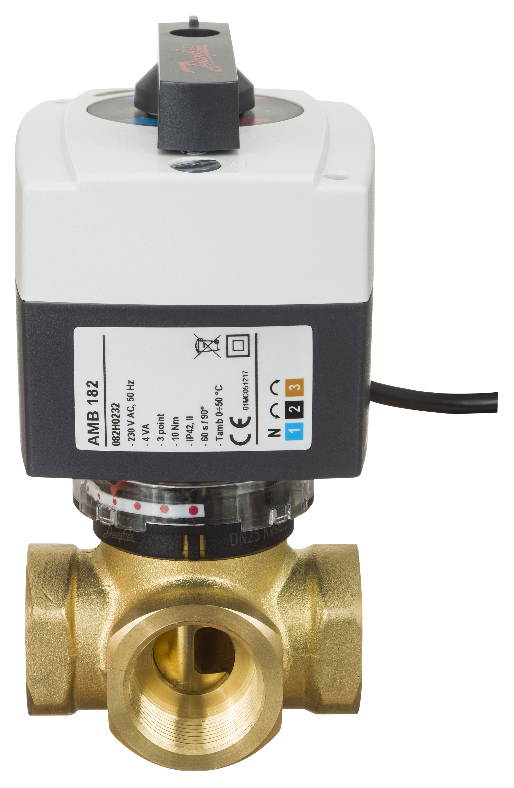 Danfoss Электроприводы серии AMВ для поворотных регулирующих клапанов AMB 162, привод, 230В, импульсный,480с, 082H0229  - Вид №23