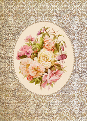 01629 Декупажная карта 30.8 x 44 см "Большой букет" Чип-Арт 