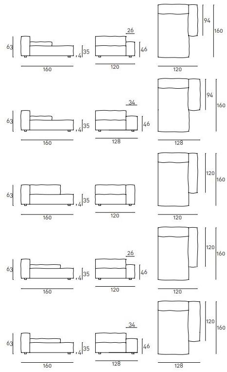 Living Divani Модульный диван со съемным чехлом Neowall sun-id-1434365 - Вид №8
