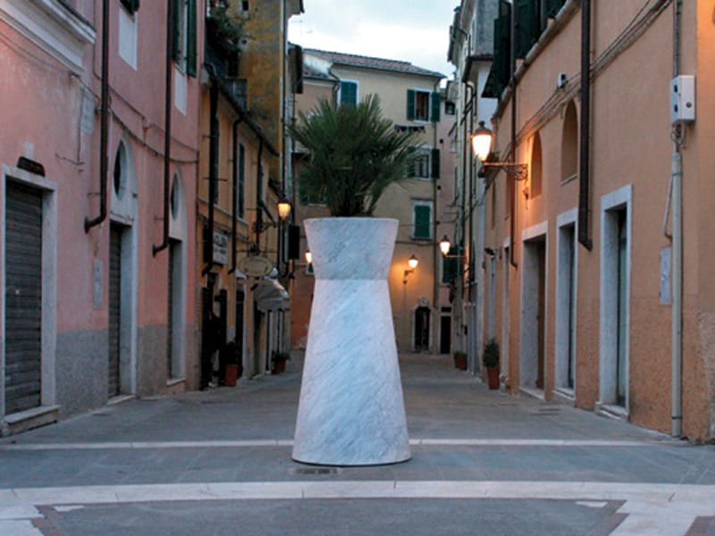 Высокий мраморный плантатор FranchiUmbertoMarmi IRA ARCH-00004210