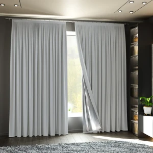 Штора Miamoza Dark блэкаут светло-серая 150x250 см на ленте 89420197