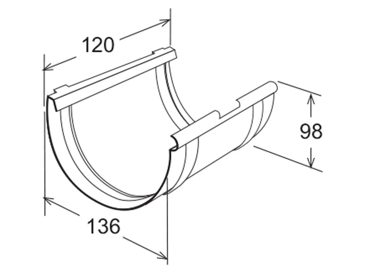 Простое соединение желоба 145 First Corporation First Plast ARCH-00148445 - Вид №2
