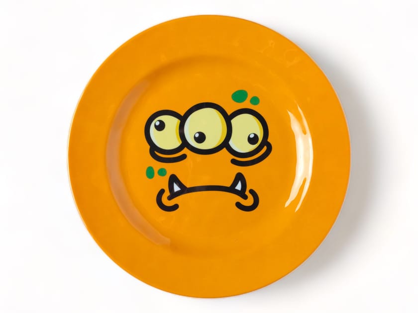 Меламиновая круглая сервировочная тарелка Seletti монстры ARCH-00006796