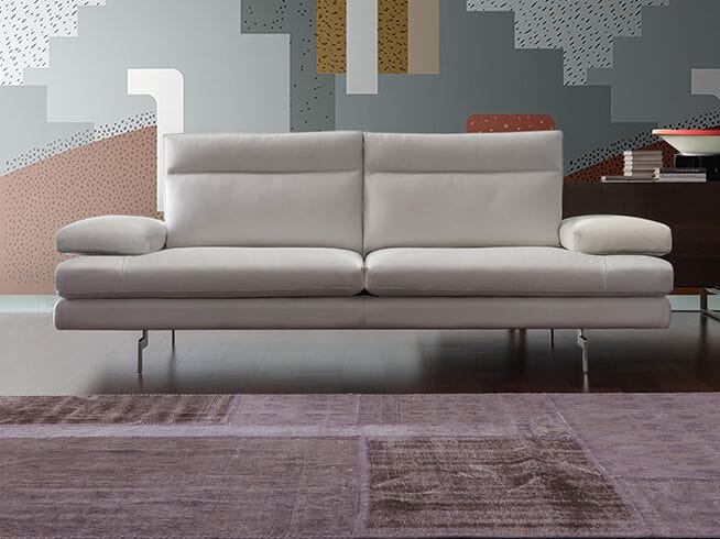 3-местный кожаный диван Calia Italia премиум ARCH-00081205