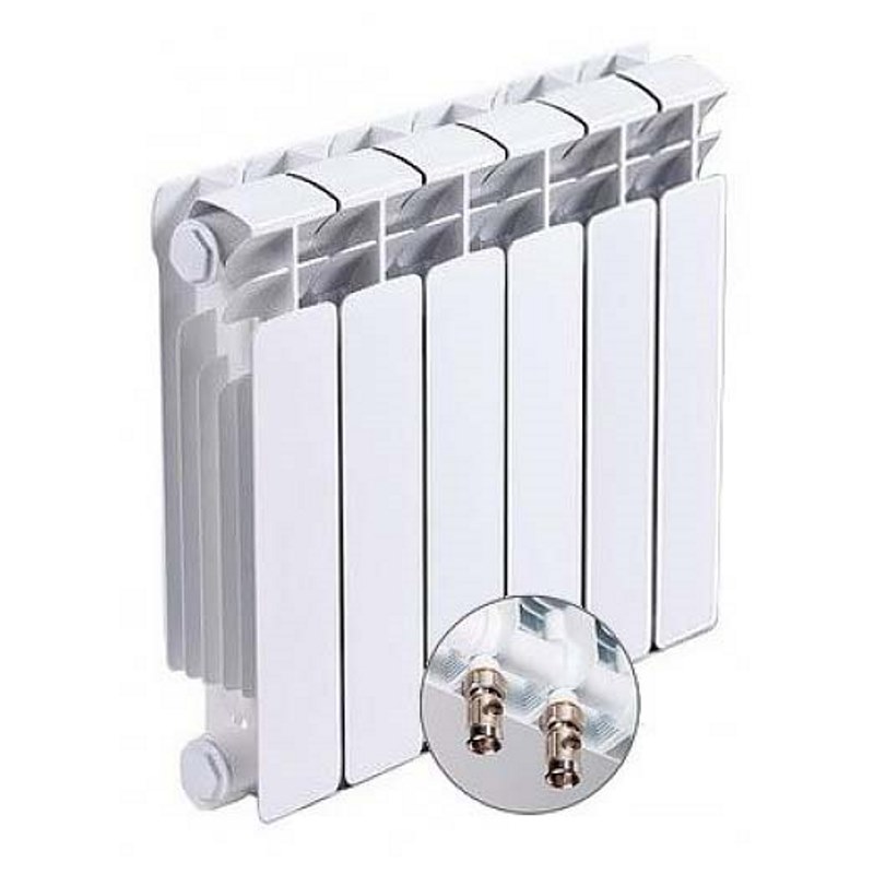 Радиатор биметаллический Rifar Base 200/100 5 секций нижнее правое подключение R20005НПП