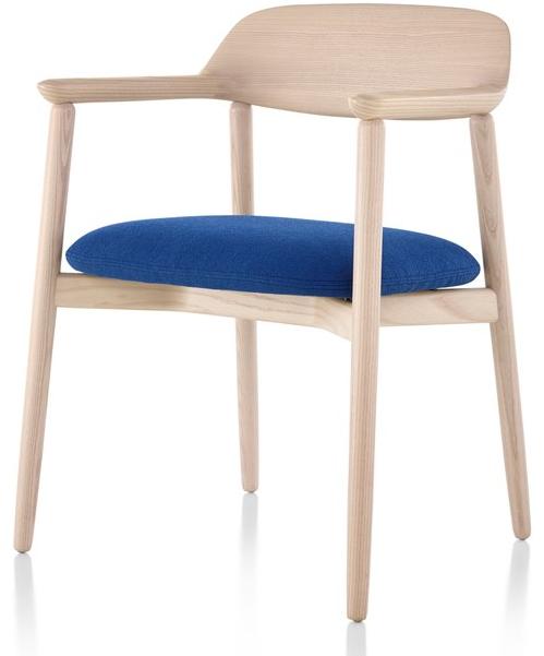 Herman Miller Стул из дерева и ткани с подлокотниками Crosshatch sun-id-1353326 - Вид №1