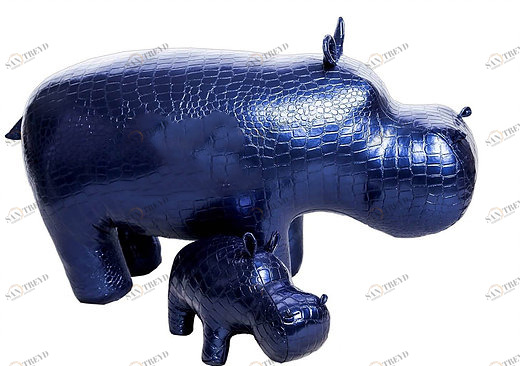 Пуф "Бегемот" ультрамарин EUROSON БЕГЕМОТ, ЖИВОТНЫЕ 126009 Ультрамарин 