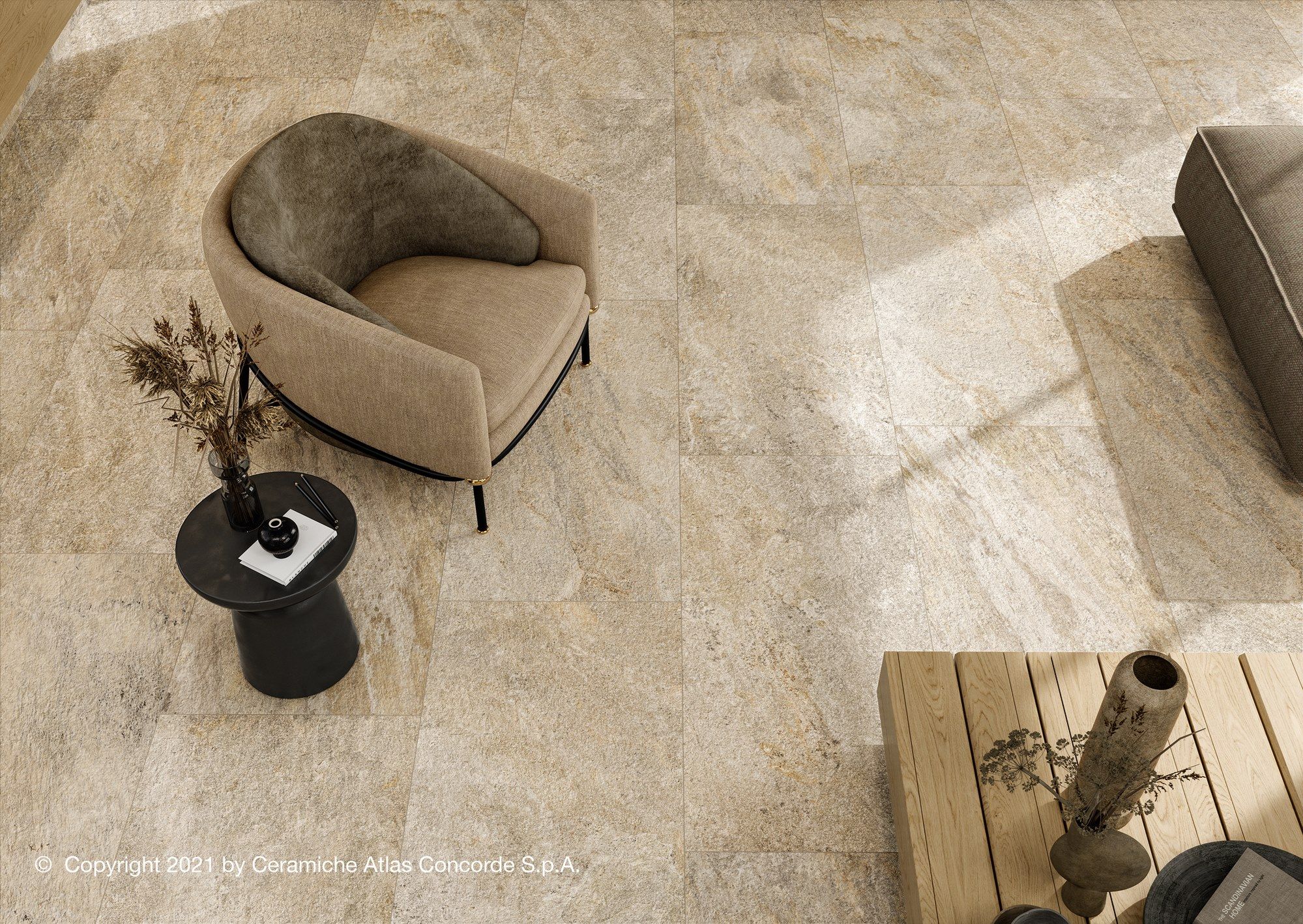 Пол / облицовка керамогранита с эффектом камня Atlas Concorde Norde ARCH-00026085 - Вид №37