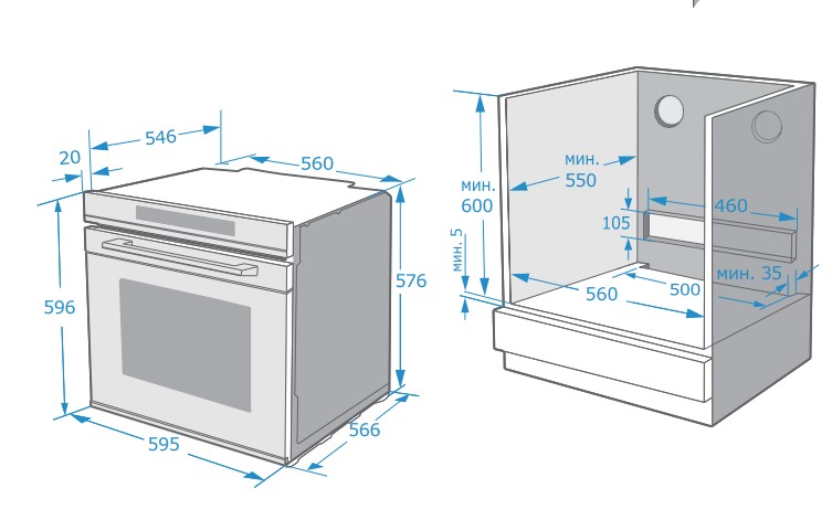9256880 Электрический духовой шкаф Gressel RU6ES7759000 черный STDN-0128729 - Вид №13