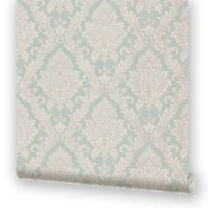 Обои бумажные EcoStyle Марселла 6 бирюзовые 0.53 м 82045513 STLM-2033954